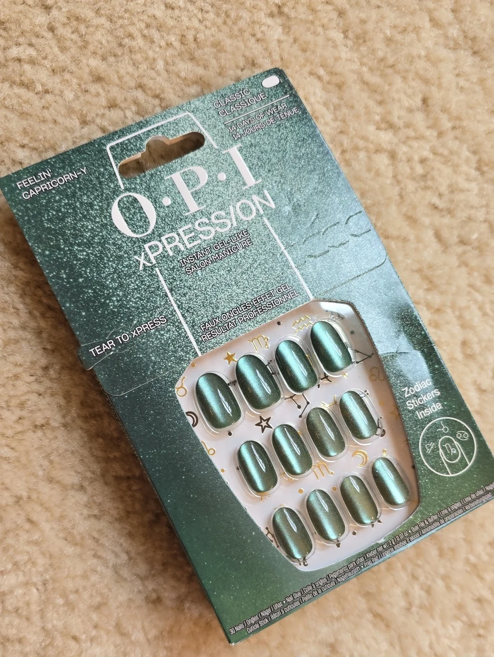 OPI xPRESS/ON Press-On Nails in Feelin' Capricorn-y - NEW